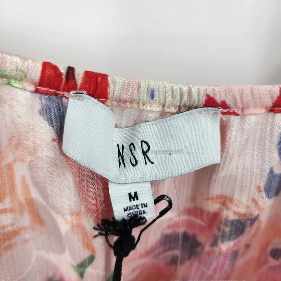NSR‎ Women's Teddi Floral Blouson Strappy Dress In Multi Size M NWT - Picture 8 of 12